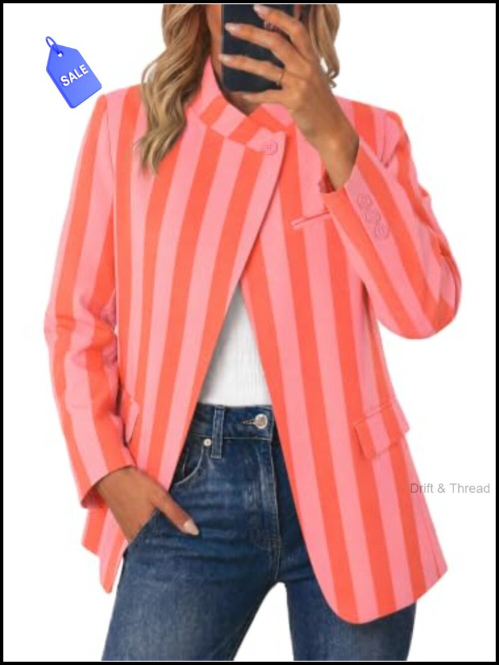 Women's Plaid Blazer Business Casual Stand Collar Open Front Suit Jacket